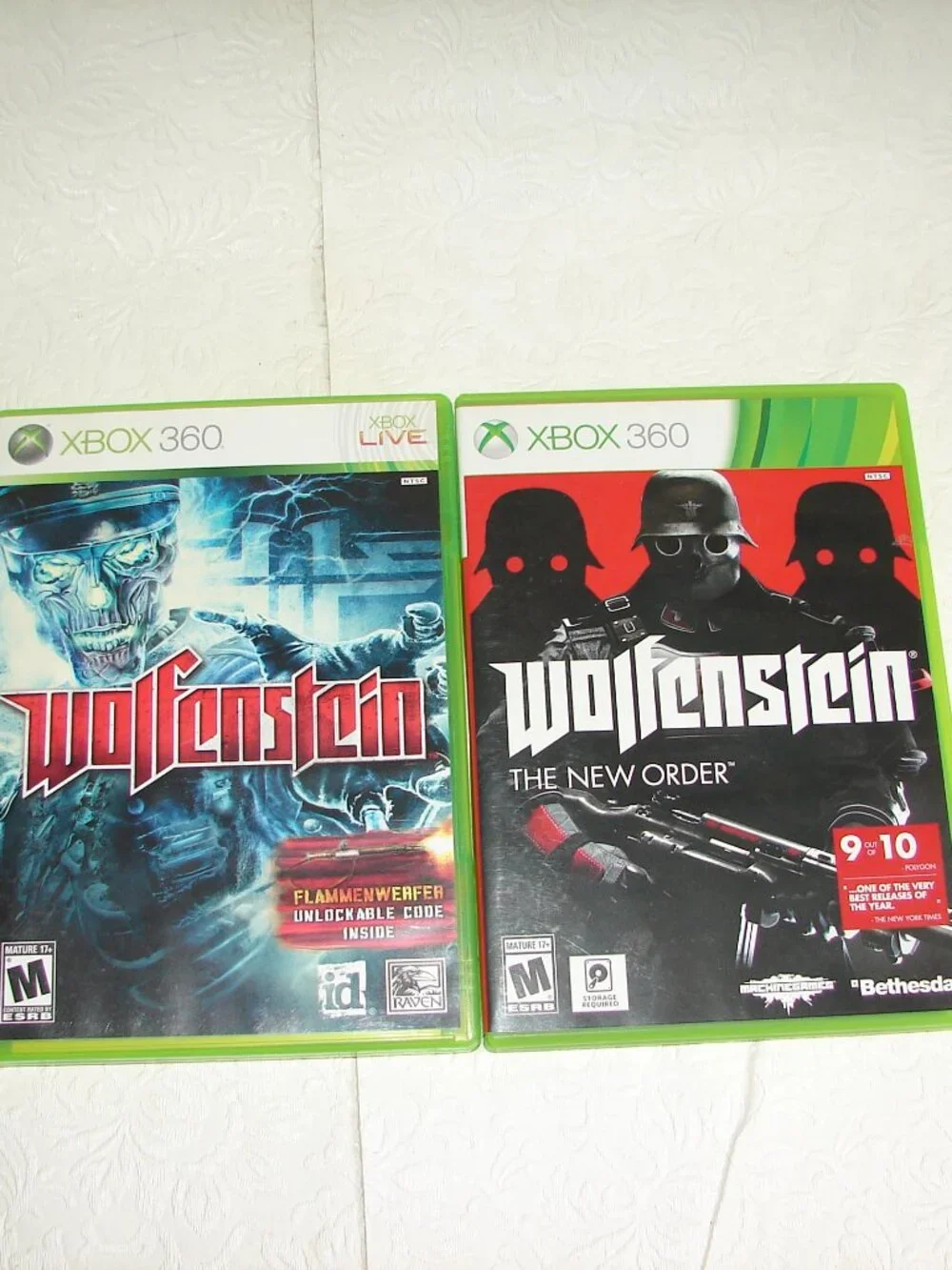 Xbox 360 Games: WOLFENSTEIN & WOLFENSTEIN-THE NEW ORDER